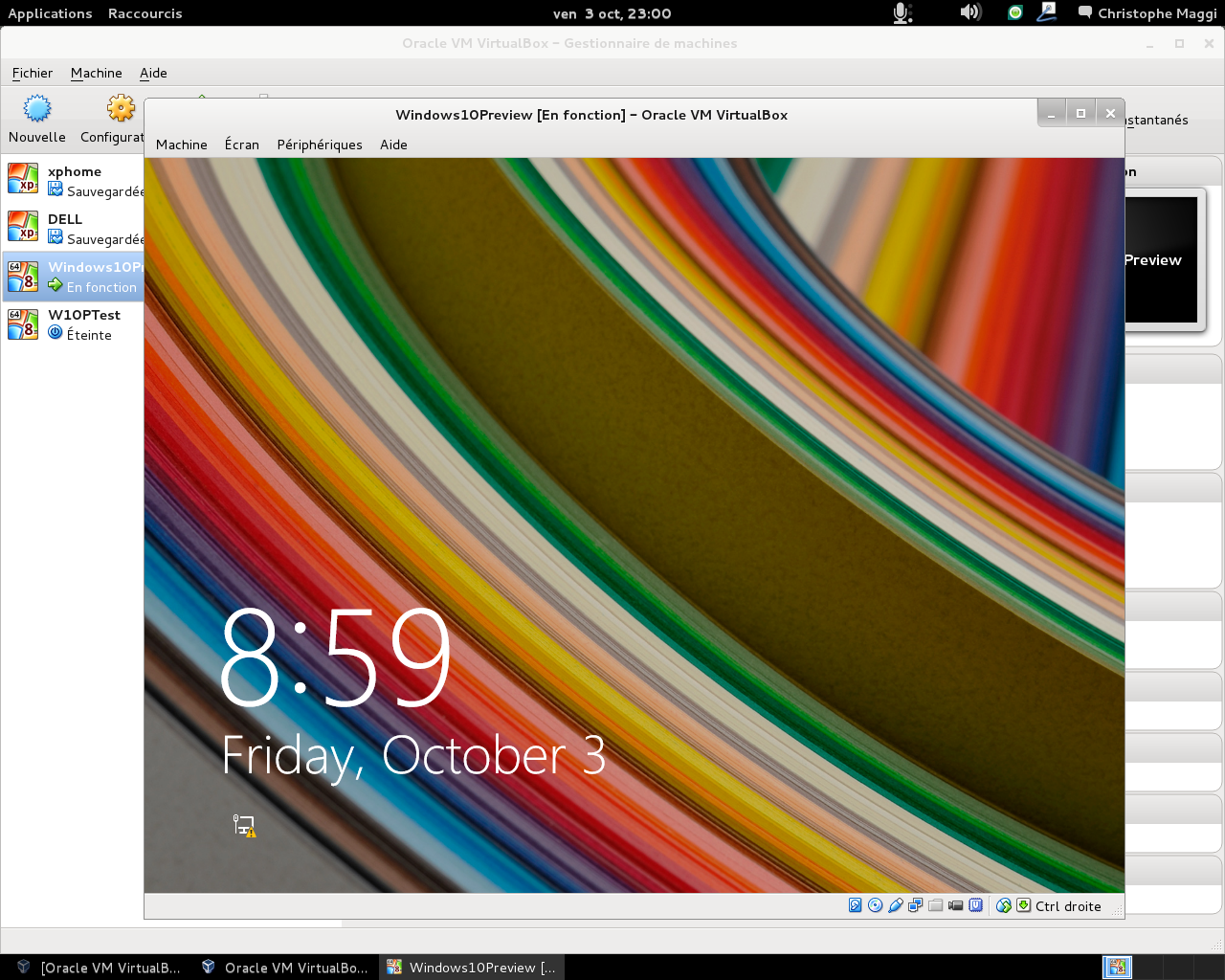 Installer Windows 10 sur une machine virtuelle