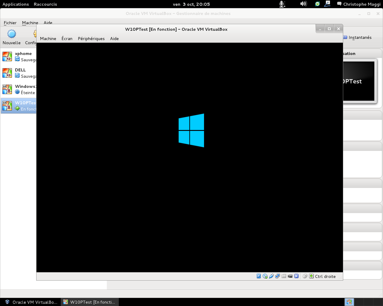 Installer Windows 10 sur une machine virtuelle