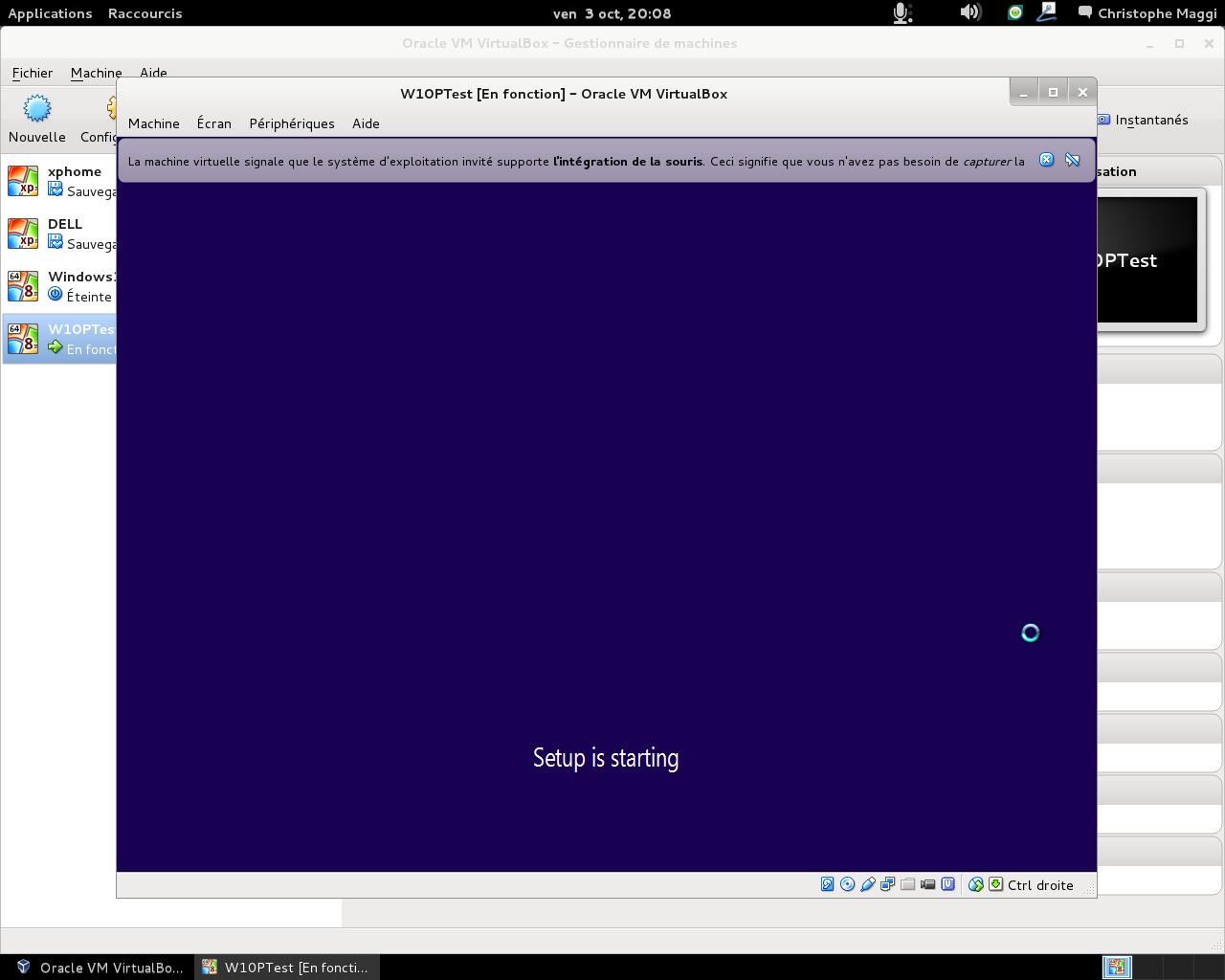 Installer Windows 10 sur une machine virtuelle