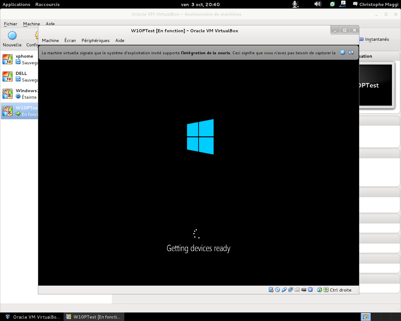 Installer Windows 10 sur une machine virtuelle
