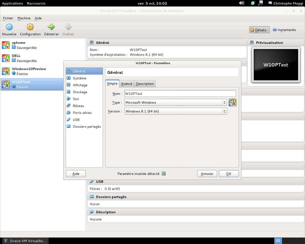 Installer Windows 10 sur une machine virtuelle